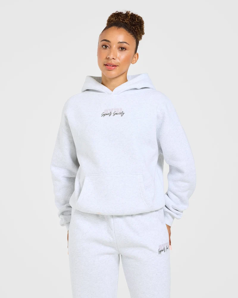 Sports Society Oversized Hoodie - Heather Gris