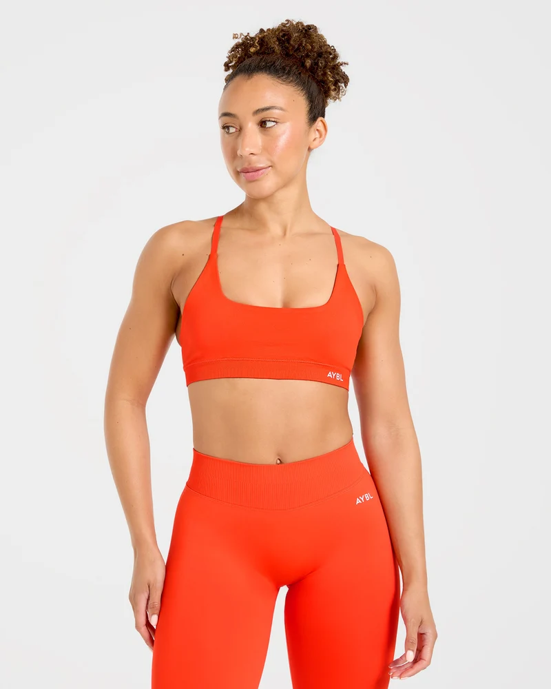 Enhance Seamless Sports Bra - Summer Orange