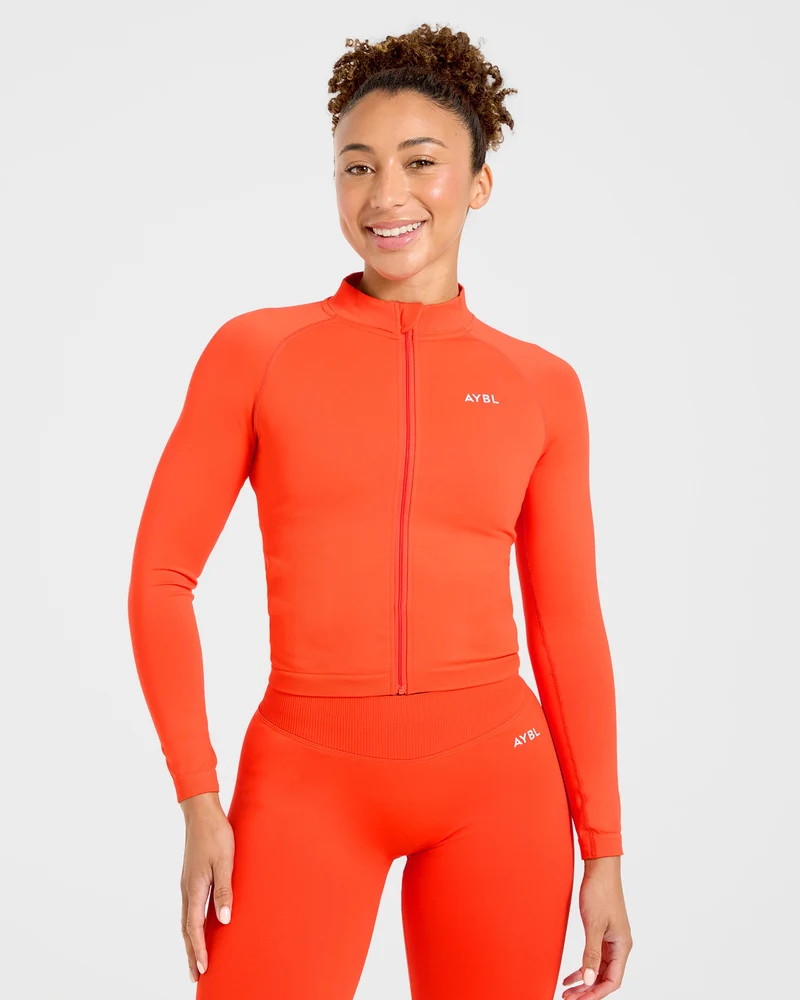 Enhance Seamless Jacket - Summer Orange