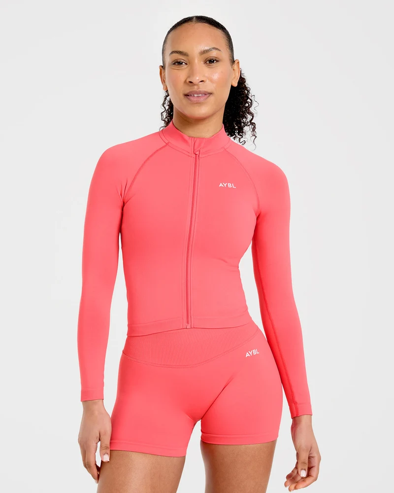 Enhance Seamless Jacket - Summer Coral