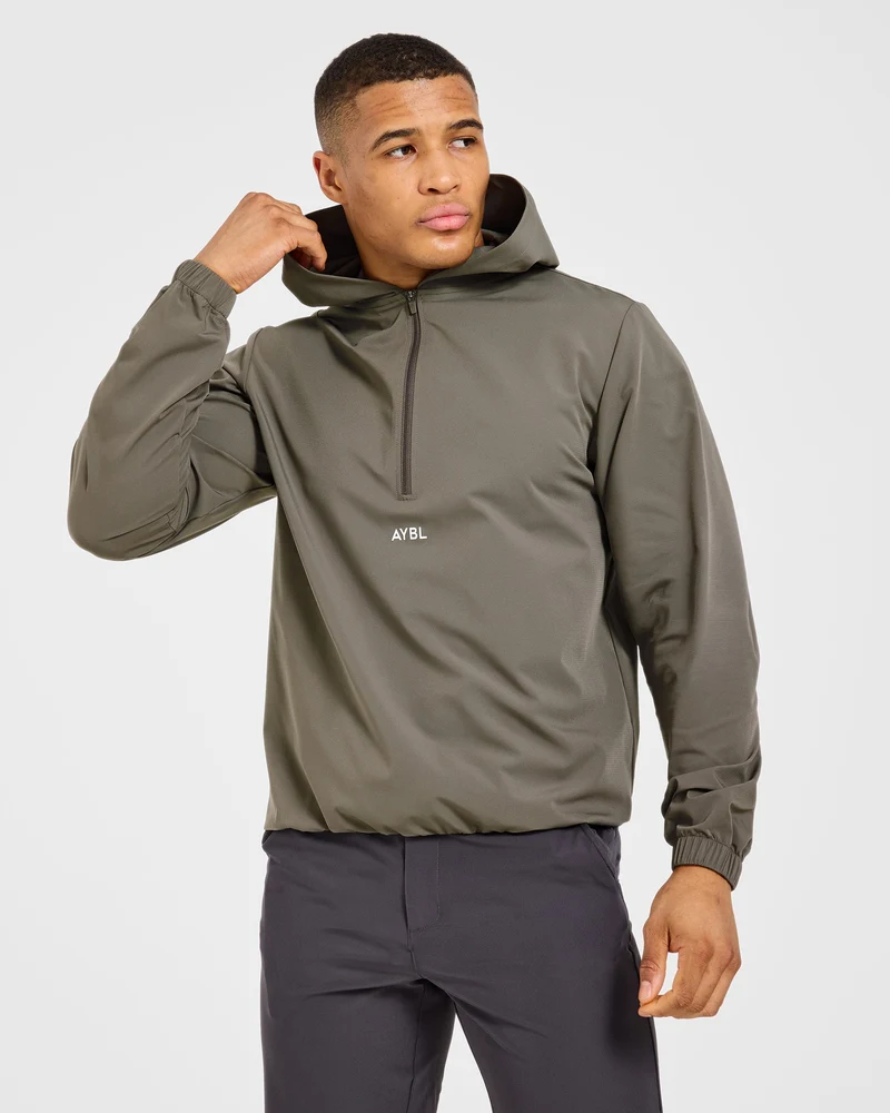 Precision 1/4 Zip Wind Pullover - Deep Woodland