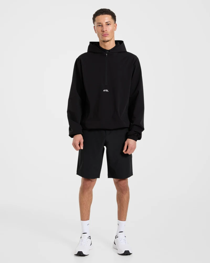Precision 1/4 Zip Wind Pullover - Noir