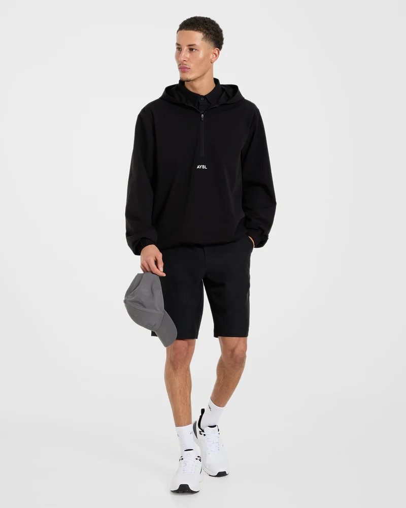 Precision 1/4 Zip Wind Pullover - Noir