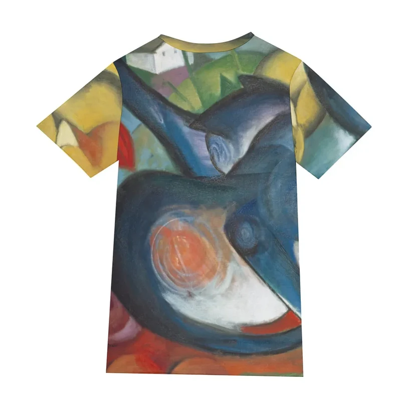 Franz Marc's Two Cats Blue and Yellow T-Shirt