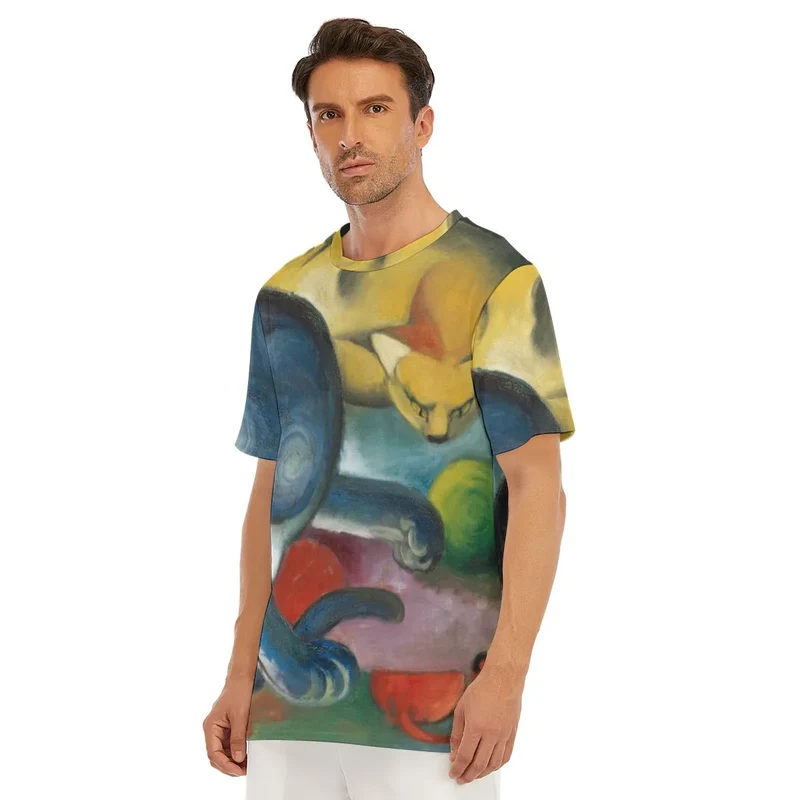 Franz Marc's Two Cats Blue and Yellow T-Shirt