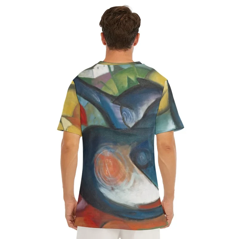 Franz Marc's Two Cats Blue and Yellow T-Shirt