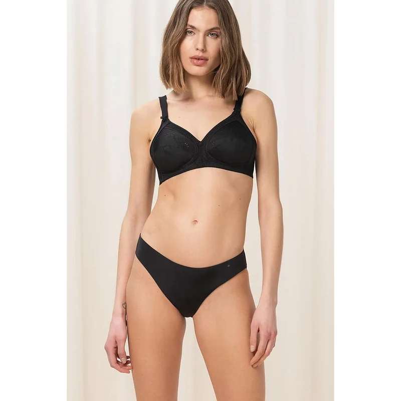 Soutien-gorge doux coton grande taille confort maintien naturel broderie anglaise