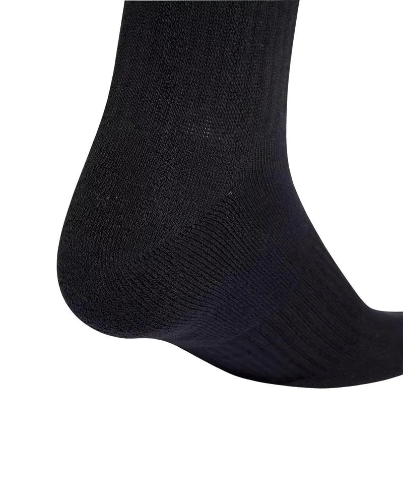 Calze 3-Stripes imbottite a metà polpaccio Adidas (3 paia) Black