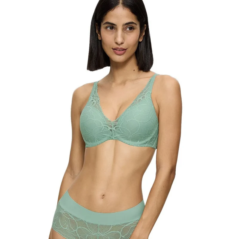 Soutien-gorge push-up dentelle microfibre confort élégant invisible Triumph