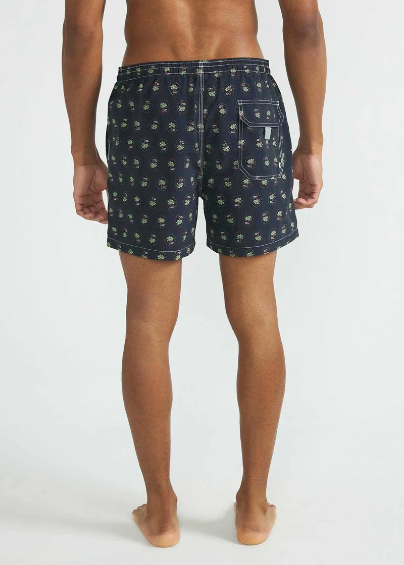 Calção Homem Beach Médio Estampado