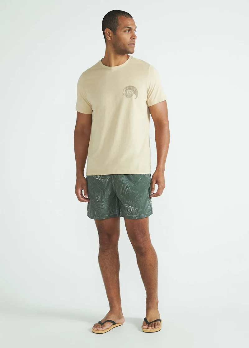 Calção Homem Beach Médio Estampado