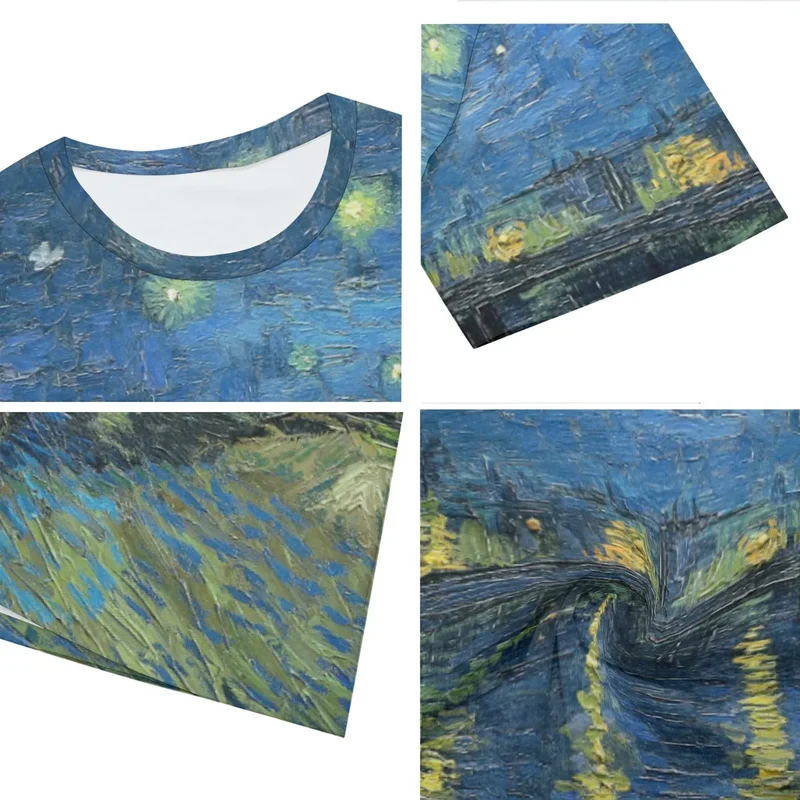 Starry Night Over the Rhone Van Gogh T-Shirt