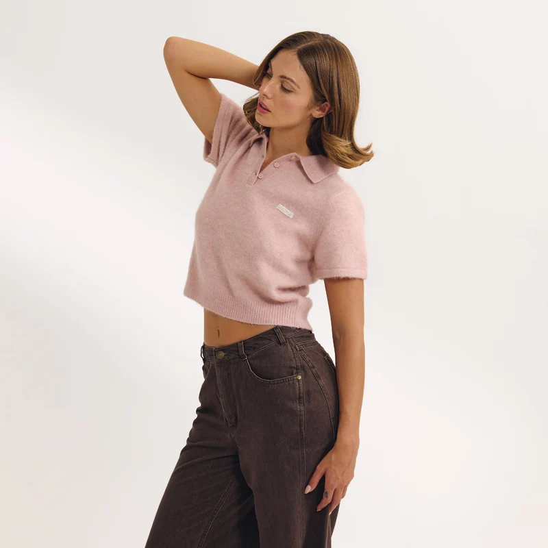 Polo Tricoté - Rose