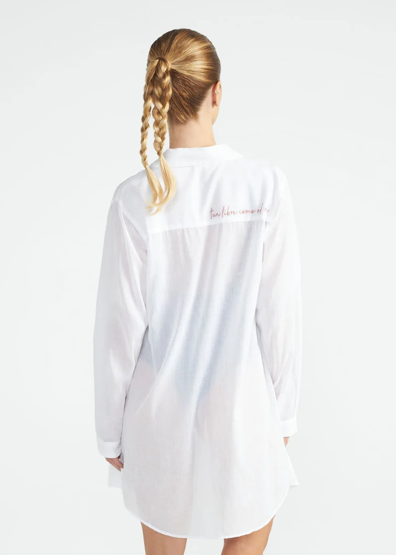 T-shirt Mulher Manga Longa
