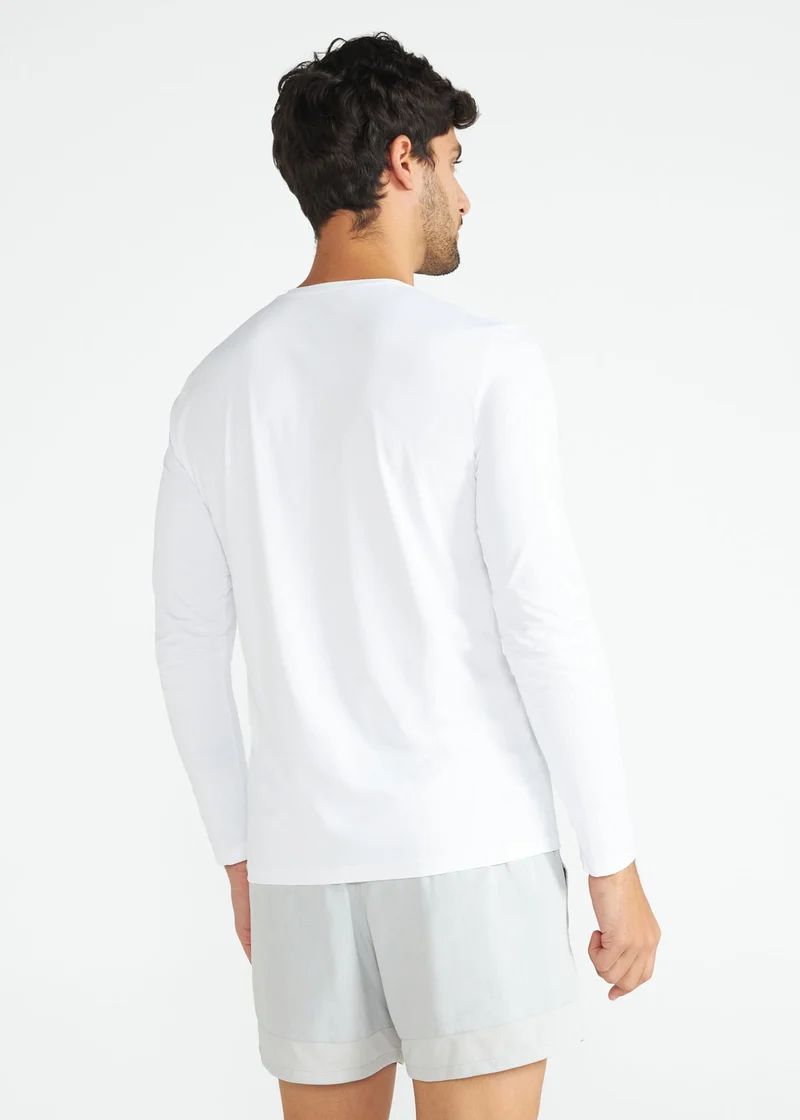 T-Shirt Homem Manga Longa Uv Mesh
