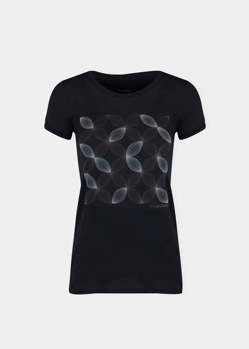 T-Shirt Mulher Manga Curta Thermodry Petalas