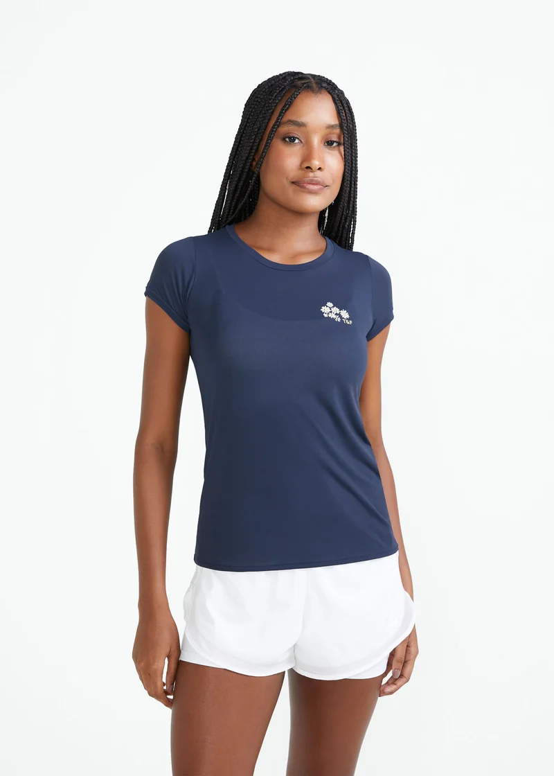 T-Shirt Mulher Manga Curta Thermodry Flora
