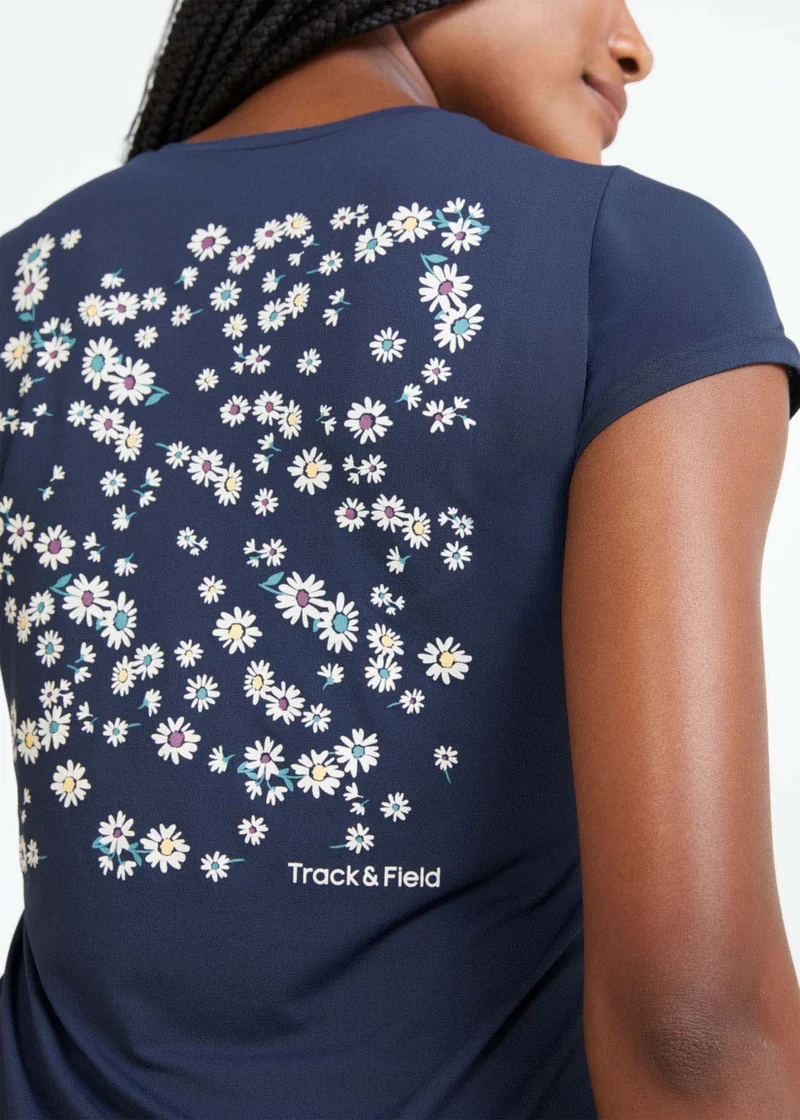 T-Shirt Mulher Manga Curta Thermodry Flora