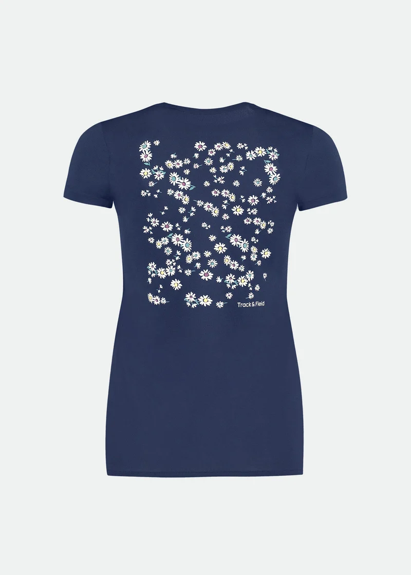 T-Shirt Mulher Manga Curta Thermodry Flora