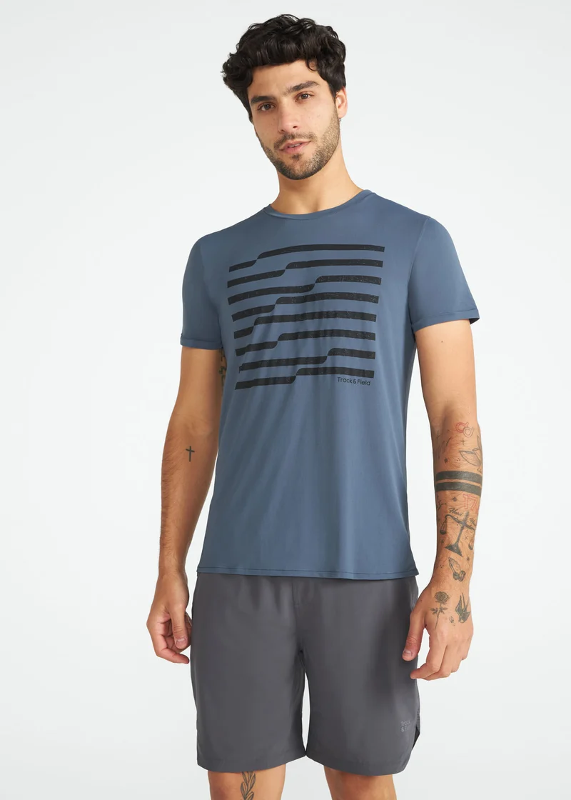 T-Shirt Homem Manga Curta Thermodry Littografia