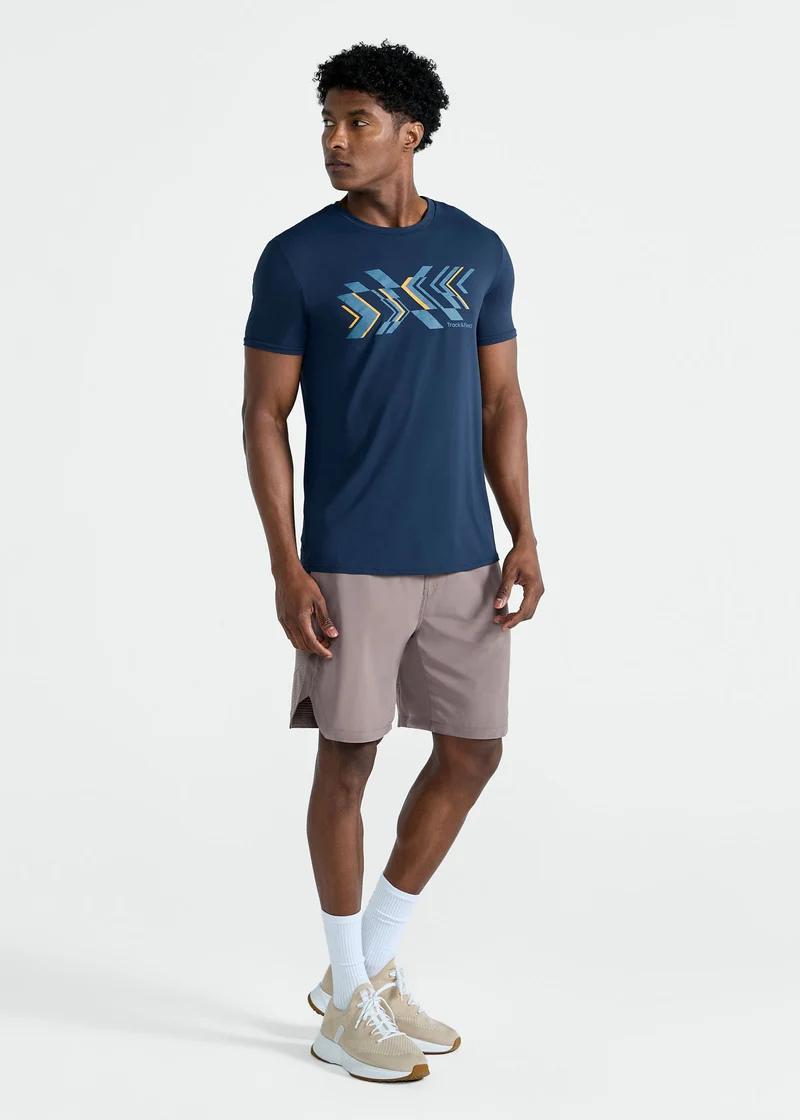T-Shirt Homem Manga Curta Thermodry Setas