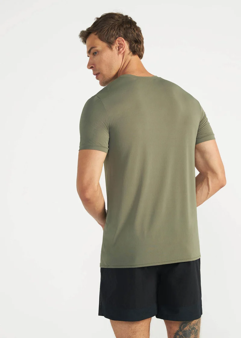 T-Shirt Homem Manga Curta Thermodry Estampada
