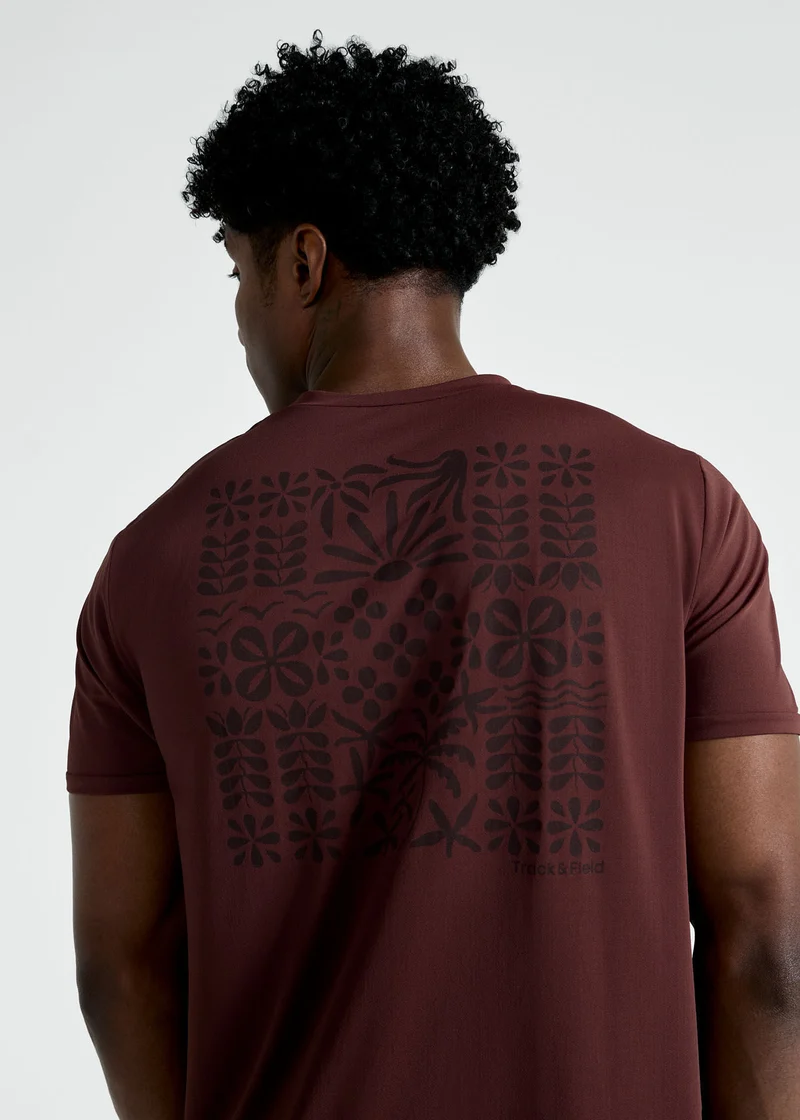 T-Shirt Homem Manga Curta Thermodry Mural