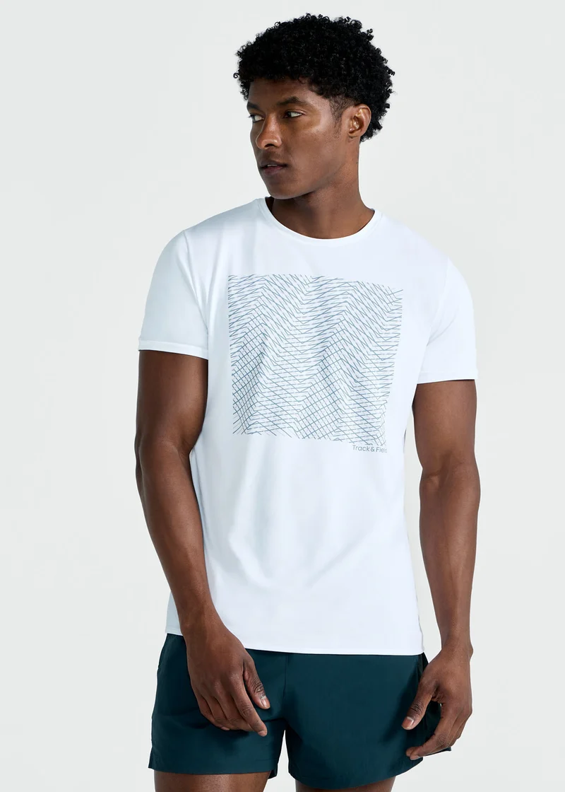 T-Shirt Homem Manga Curta Thermodry Rede