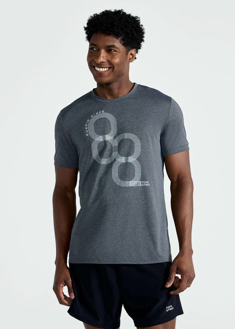 T-Shirt Homem Manga Curta Thermodry Running
