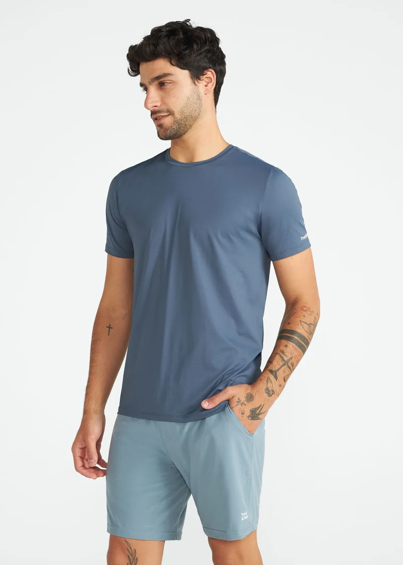 T-Shirt Homem Manga Curta Uv Mesh