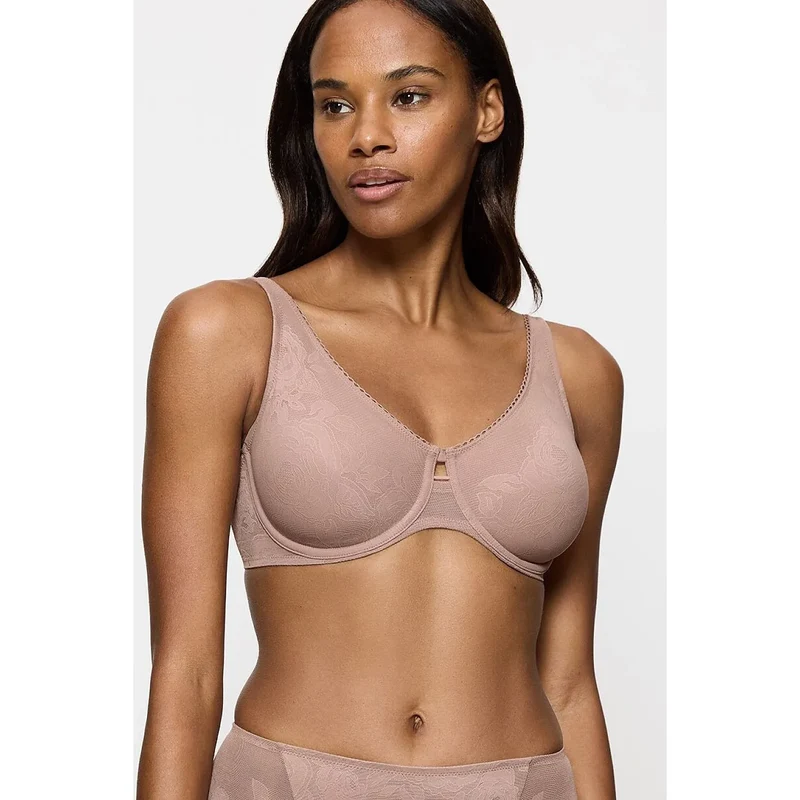 Soutien-gorge minimizer dentelle invisible confort maintien Triumph Wild Rose Sensation