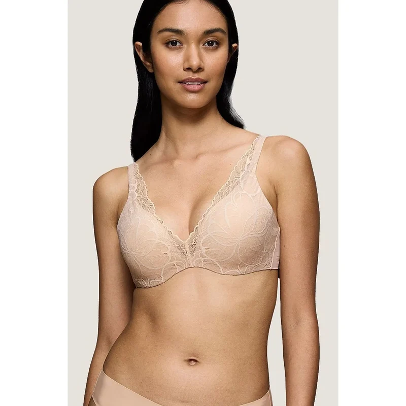 Soutien-gorge push-up dentelle confort invisible microfibre douce Triumph