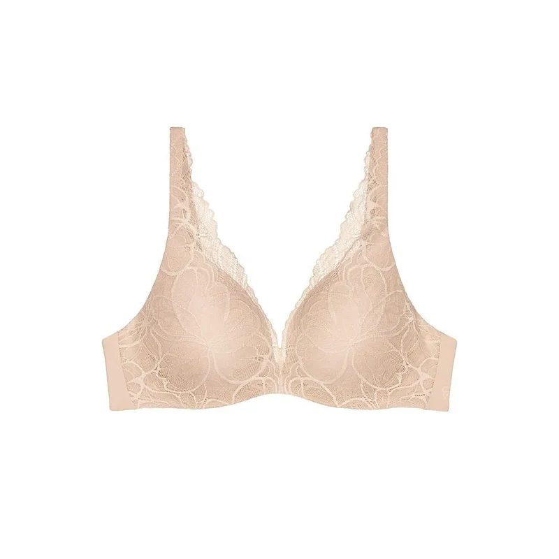 Soutien-gorge push-up dentelle confort invisible microfibre douce Triumph