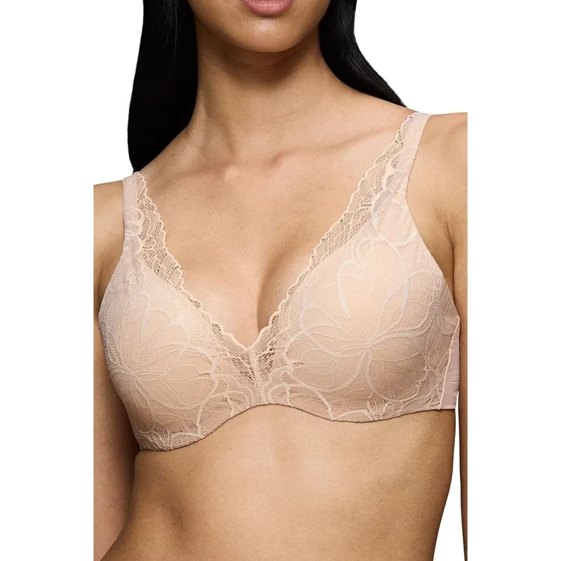 Soutien-gorge push-up dentelle confort invisible microfibre douce Triumph