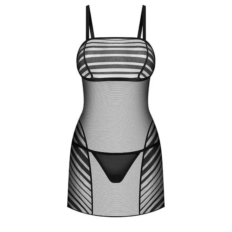 ensemble lingerie élégante moderne filet transparent motif géométrique ajustable