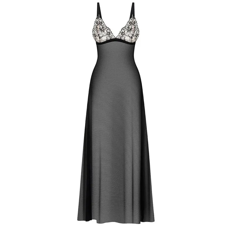 ensemble lingerie élégante dentelle florale ajustable Vila Blanes Obsessive