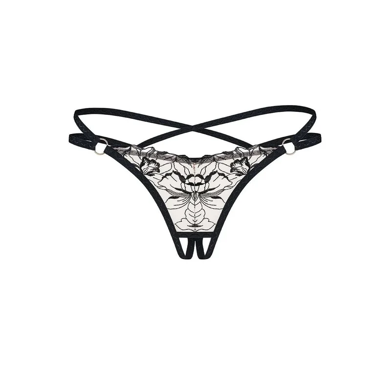 Strings sensuels Vila Blanes dentelle florale romantique moderne élastique femme élégante