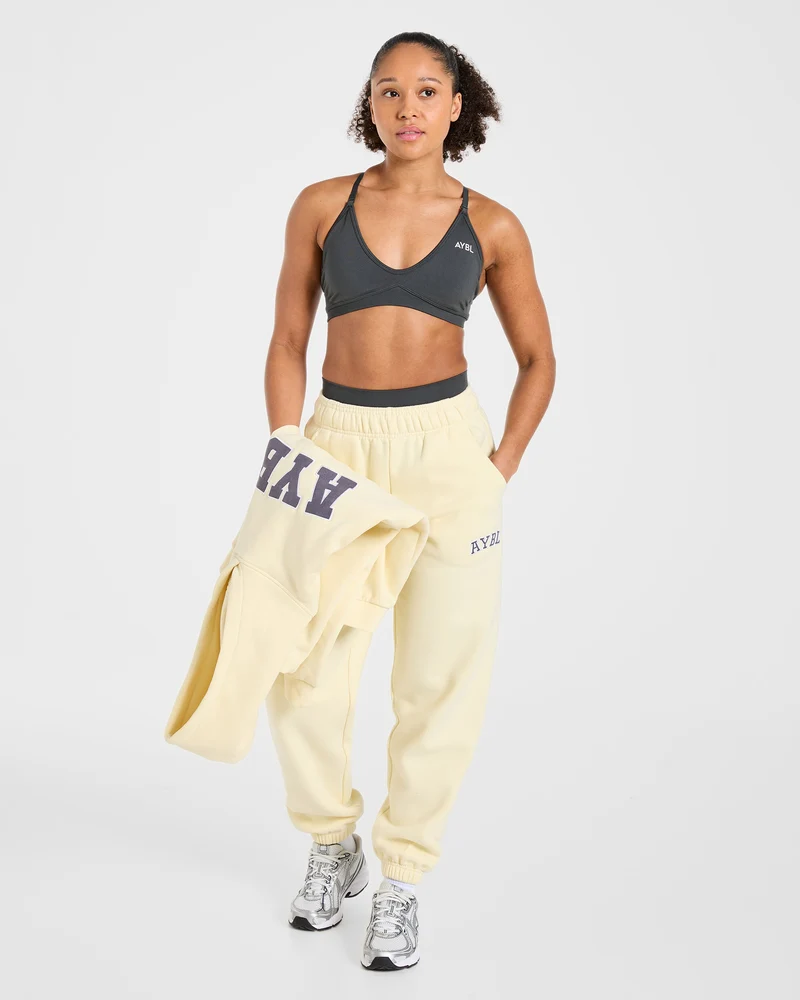 Varsity 2.0 Oversized Joggers - Butter Jaune