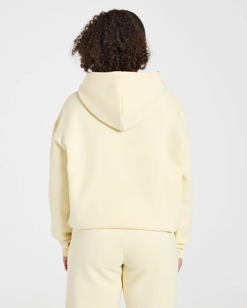 Varsity 2.0 Oversized Hoodie - Butter Jaune