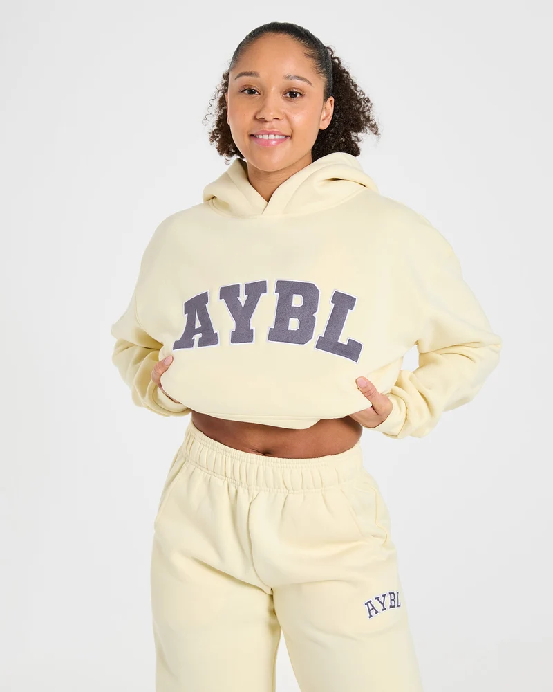 Varsity 2.0 Oversized Hoodie - Butter Jaune