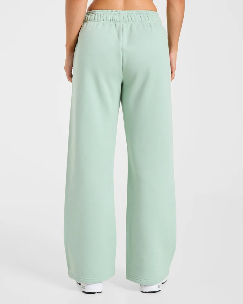 Varsity 2.0 Oversized Straight Leg Joggers - Sage Green