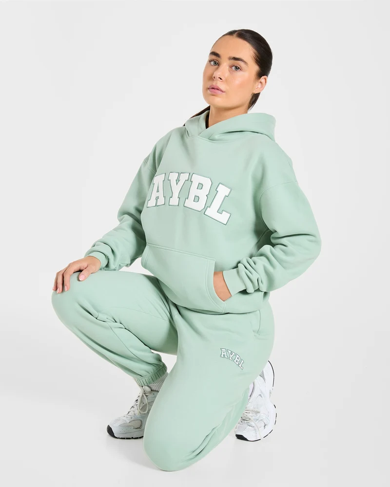 Varsity 2.0 Oversized Hoodie - Sage Vert