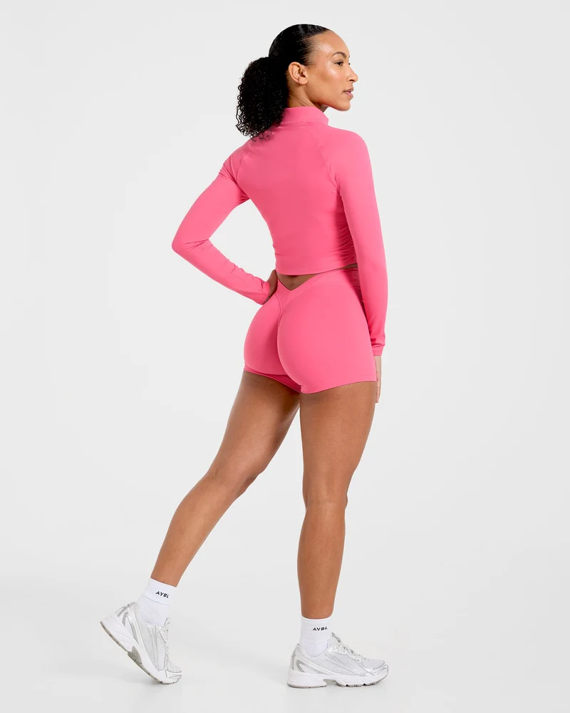 Physique Zip Up Jacket - Roseberry Rose