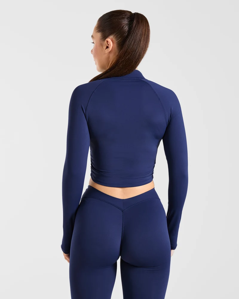 Physique Zip Up Jacket - Midnight Navy