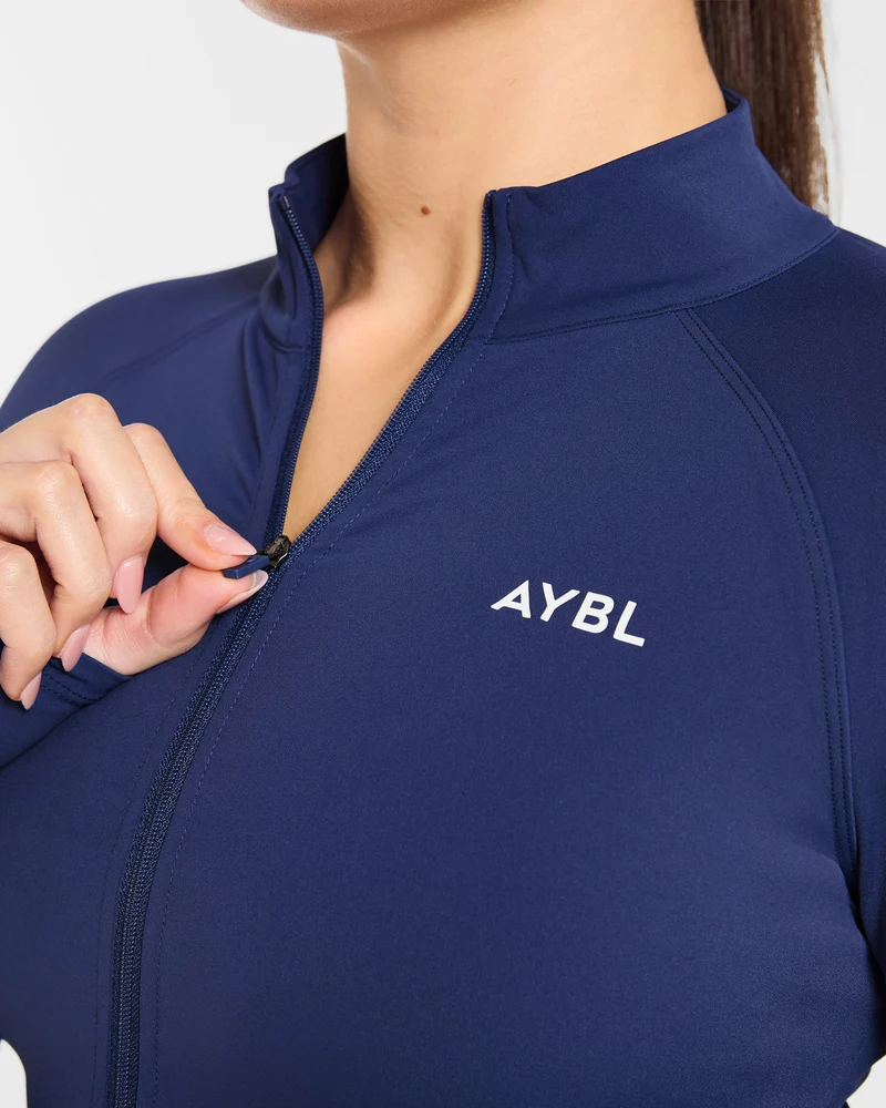 Physique Zip Up Jacket - Midnight Navy