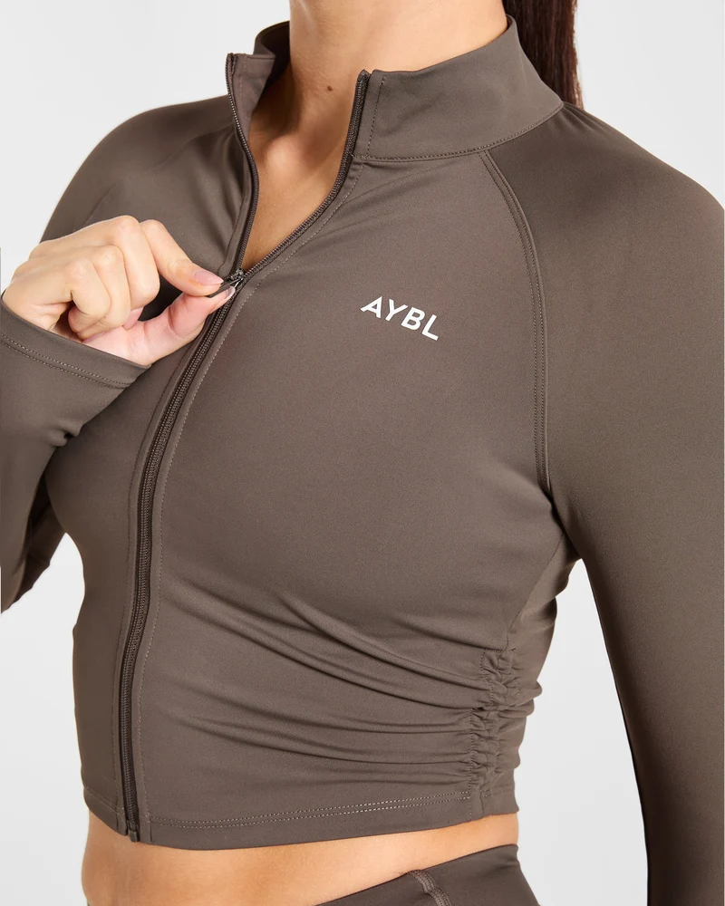 Physique Zip Up Jacket - Marron