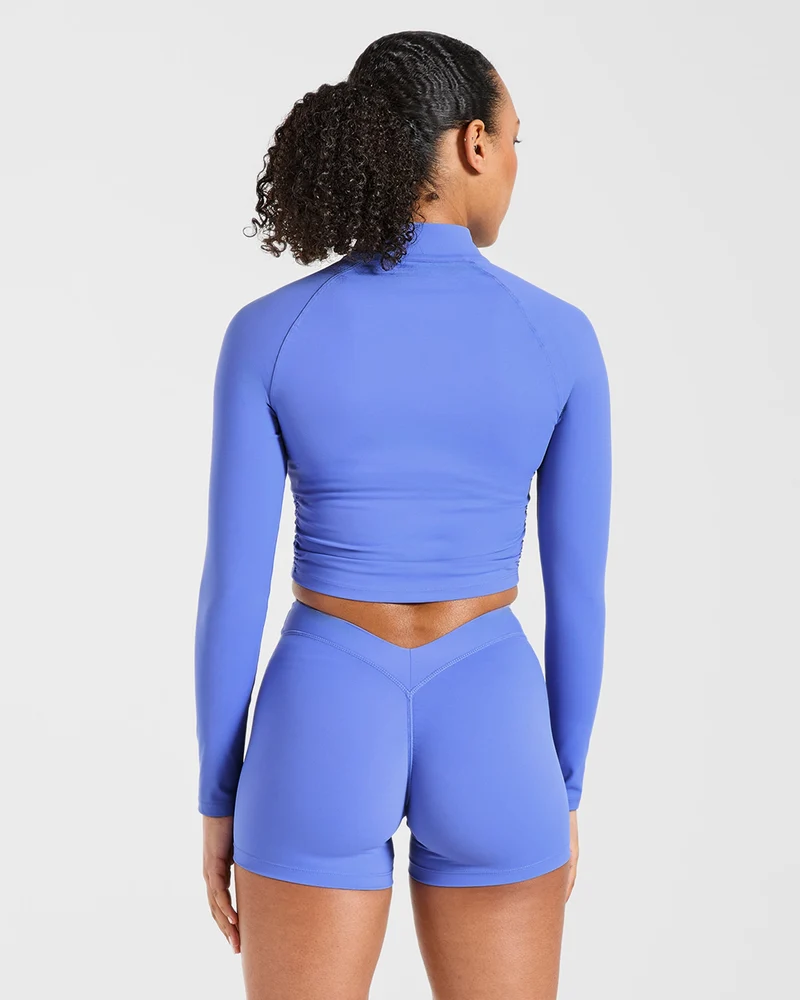 Physique Zip Up Jacket - Cornflower Violet