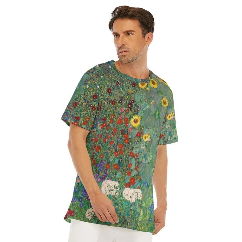 Gustav Klimt's Farm Garden with Sunflowers T-Shirt