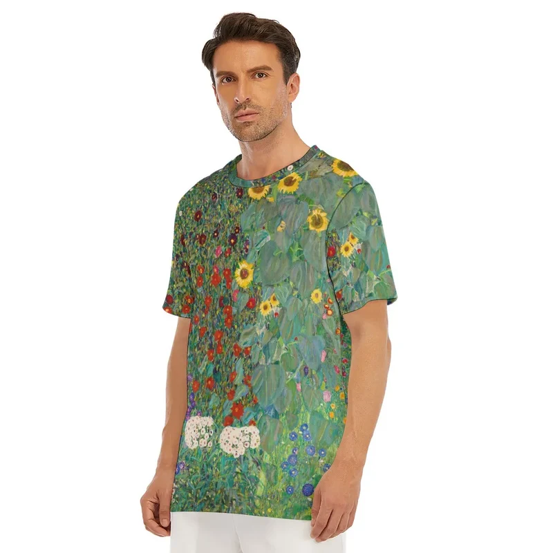 Gustav Klimt's Farm Garden with Sunflowers T-Shirt