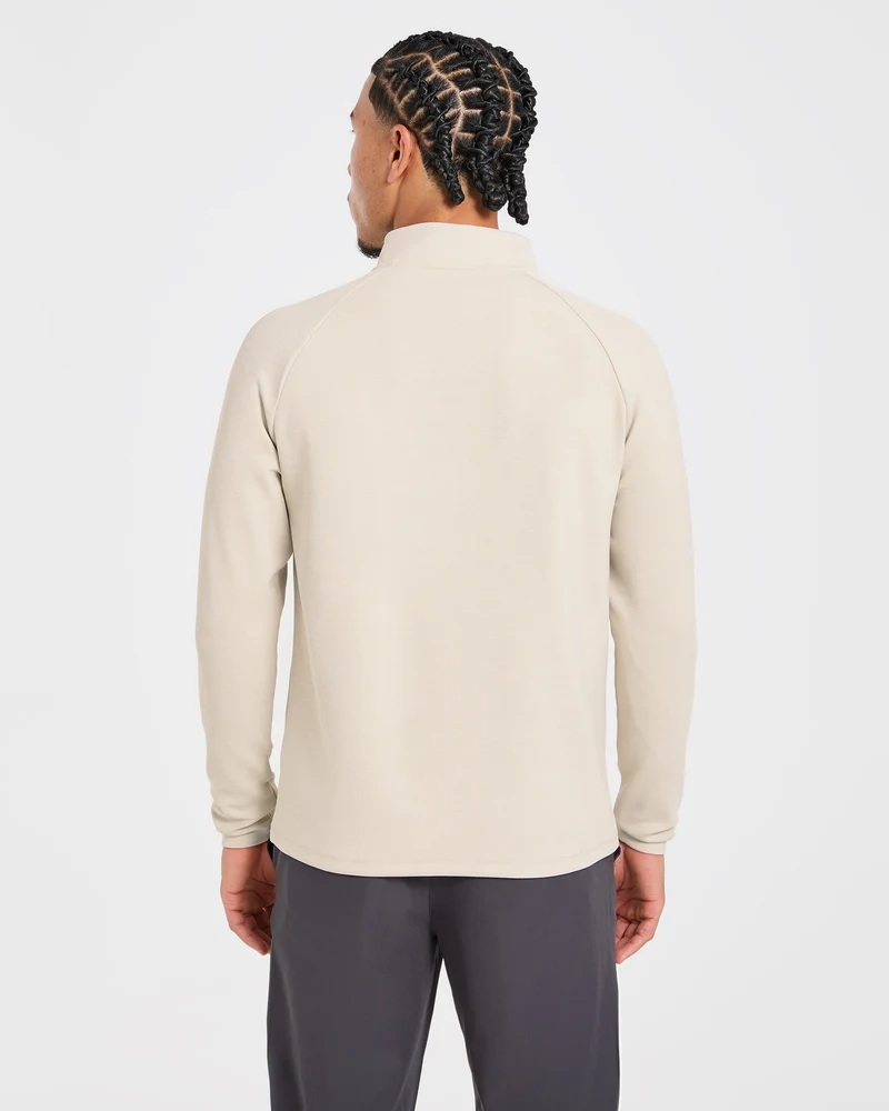 Precision Hybrid 1/4 Zip Pullover - Sand